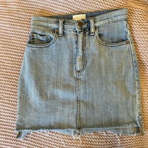 Aritzia Wilfred free denim mini skirt